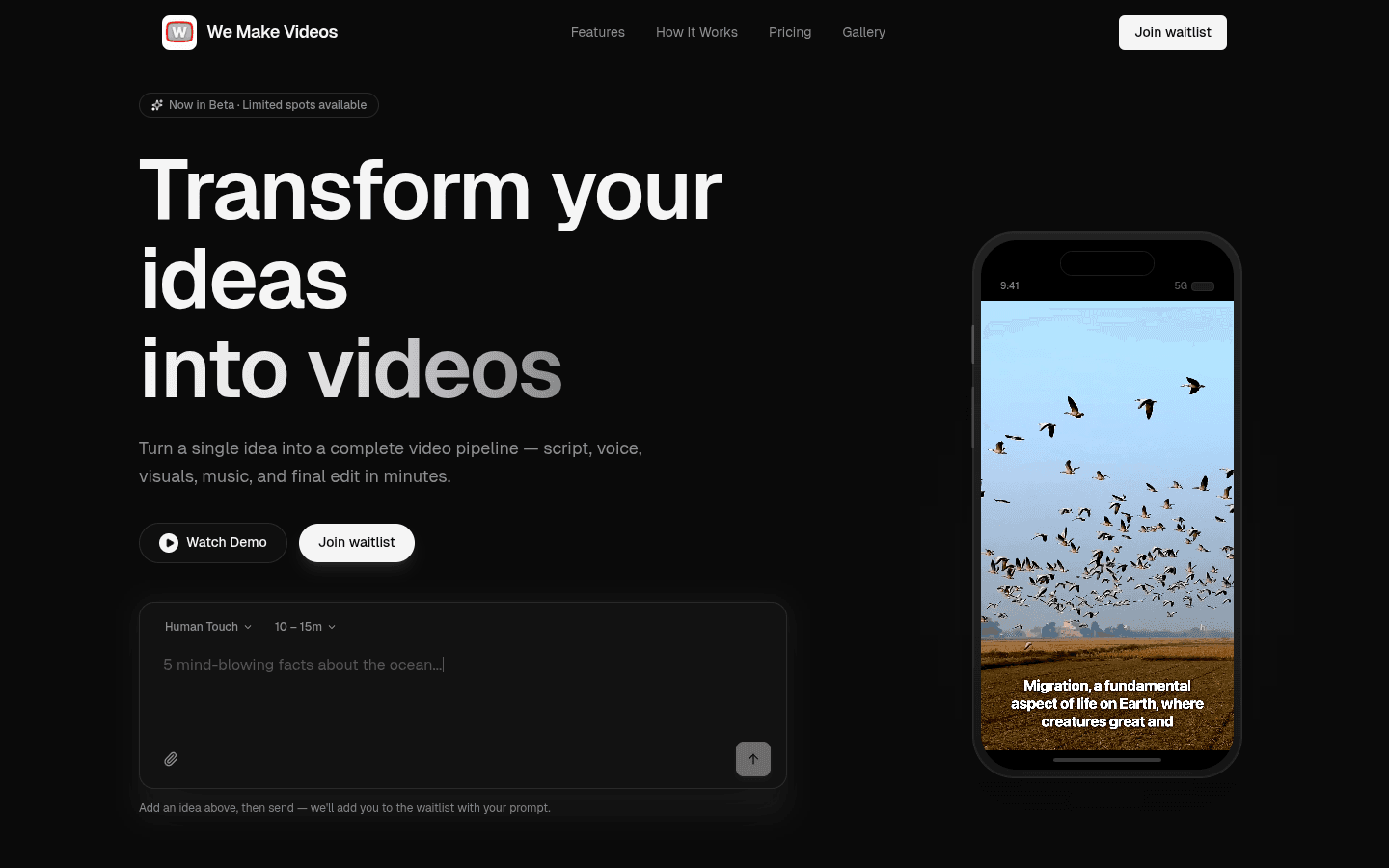 WeMakeVideos screenshot